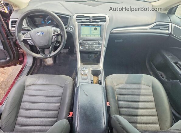 3FA6P0HD3JR259733 2018 FORD FUSION Burgundy წინა პანელის ხედი