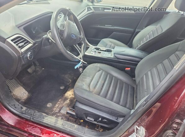 3FA6P0HD3JR259733 2018 FORD FUSION Burgundy წინა სალონის ხედი