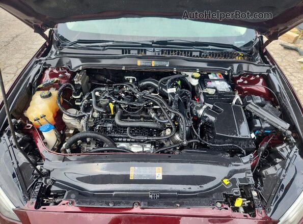 3FA6P0HD3JR259733 2018 FORD FUSION Burgundy უკანა სალონის ხედი
