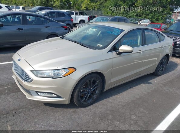 3FA6P0HD3JR264754 2018 FORD FUSION Кремовый Передняя левая четверть
