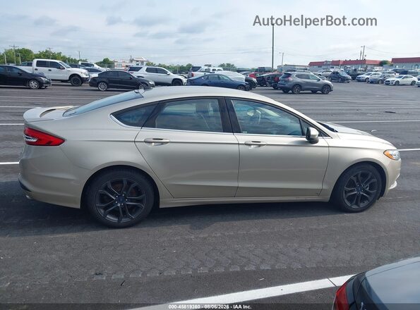 3FA6P0HD3JR264754 2018 FORD FUSION Кремовый Вид задней части салона