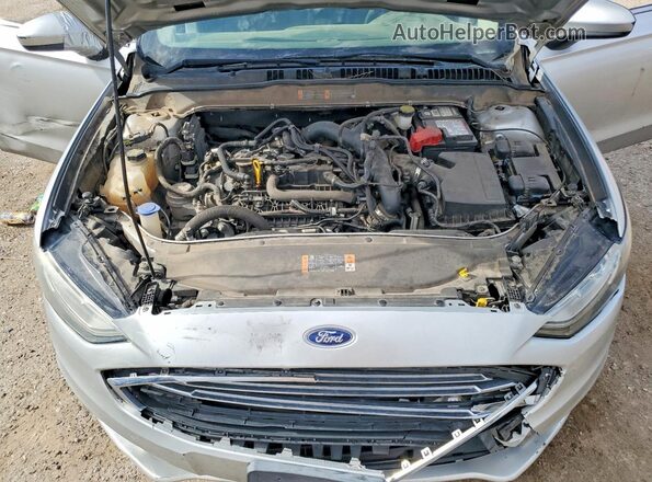 3FA6P0HD3JR281179 2018 FORD FUSION Серебряный Вид задней части салона