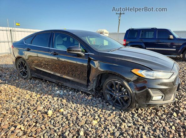 3FA6P0HD3KR232002 2019 FORD FUSION Черный Передняя правая четверть