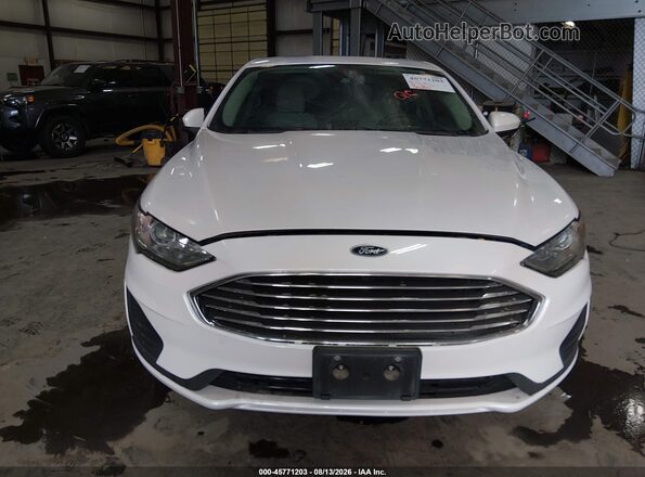 3FA6P0HD3KR254713 2019 FORD FUSION White ხელსაწყოთა პანელის ხედი