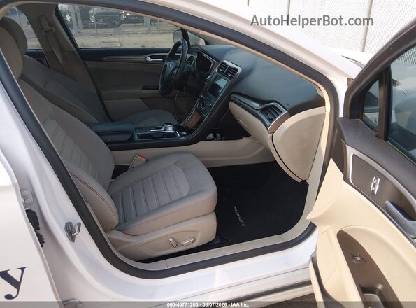 3FA6P0HD3KR254713 2019 FORD FUSION White წინა სალონის ხედი