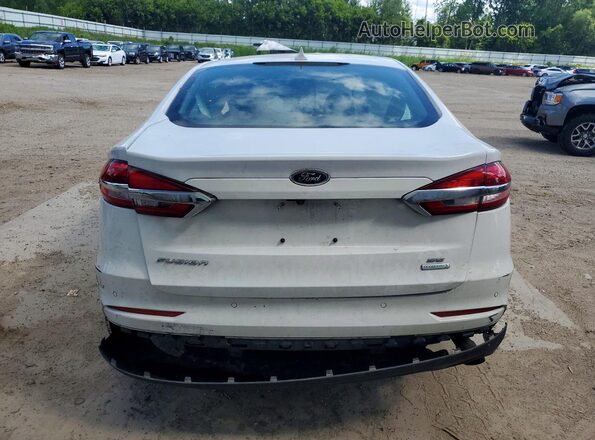 3FA6P0HD3KR258809 2019 FORD FUSION White უკანა ხედი
