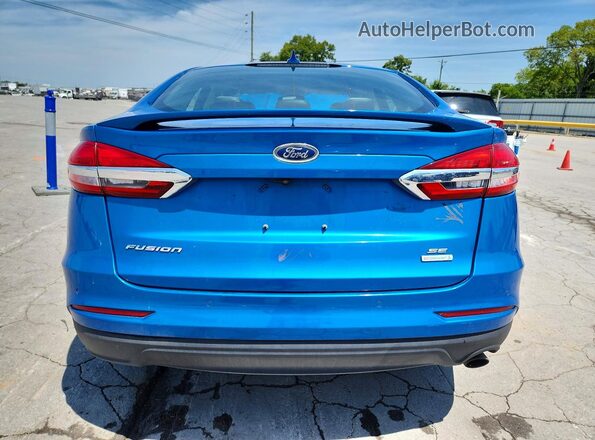 3FA6P0HD3KR285718 2019 FORD FUSION Blue Vista trasera
