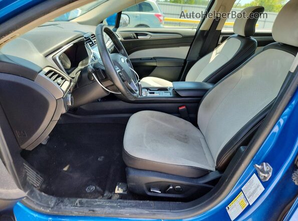 3FA6P0HD3KR285718 2019 FORD FUSION Blue Vista interior delantera