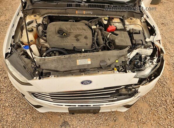3FA6P0HD3LR110113 2020 FORD FUSION White Widok wnętrza z tyłu