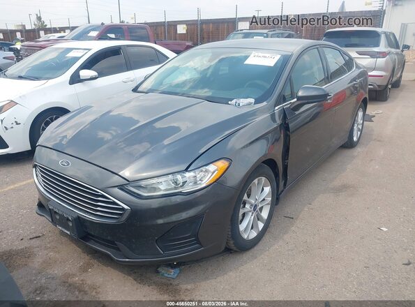 3FA6P0HD3LR126778 2020 FORD FUSION Gray წინა მარცხენა ხედი სამი მეოთხედიდან