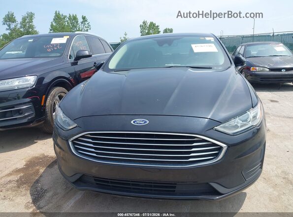 3FA6P0HD3LR145640 2020 FORD FUSION Black Widok zestawu wskaźników