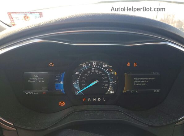 3FA6P0HD3LR146609 2020 FORD FUSION White Vista del cuadro de instrumentos
