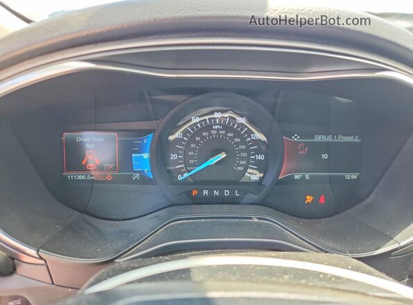 3FA6P0HD3LR252302 2020 FORD FUSION White Widok zestawu wskaźników