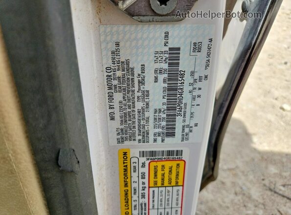 3FA6P0HD4GR165482 2016 FORD FUSION White Engine compartment view