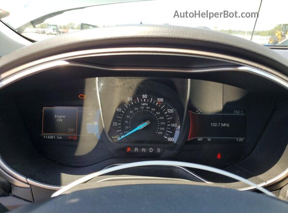 3FA6P0HD4GR214714 2016 FORD FUSION Gray Вид щитка приладів