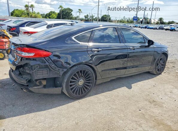 3FA6P0HD4HR130491 2017 FORD FUSION Black Задня права чверть