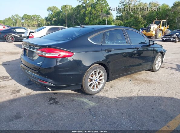 3FA6P0HD4HR166391 2017 FORD FUSION Black Tył prawy