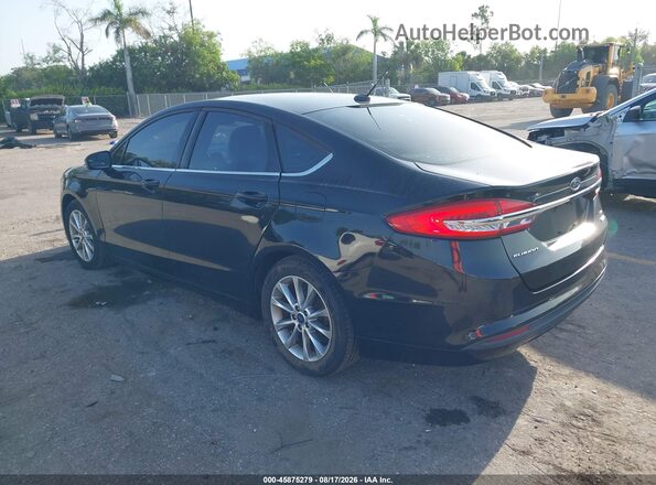 3FA6P0HD4HR166391 2017 FORD FUSION Black Tył lewy