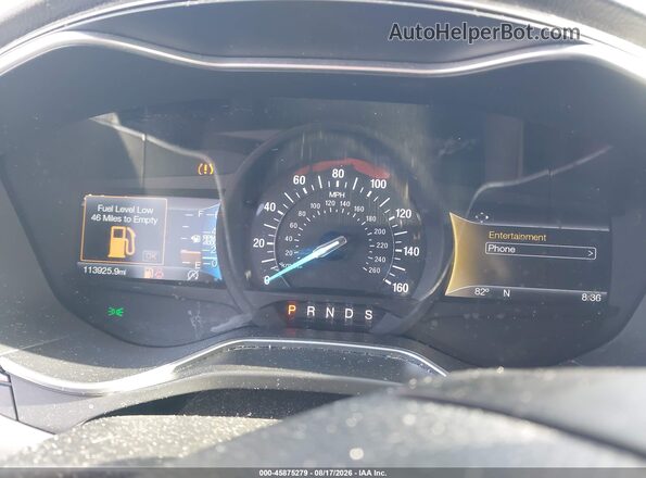 3FA6P0HD4HR166391 2017 FORD FUSION Black Widok tylnych siedzeń