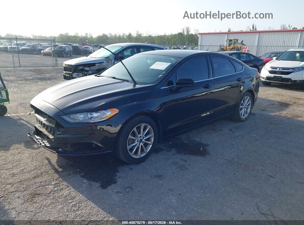 3FA6P0HD4HR166391 2017 FORD FUSION Black Przód lewy