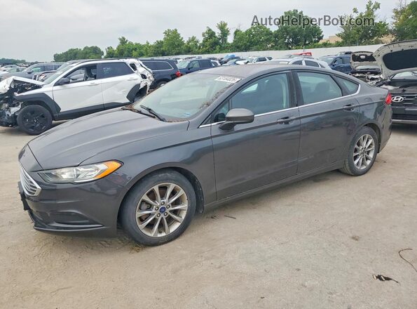 3FA6P0HD4HR187001 2017 FORD FUSION Серый Задняя левая четверть