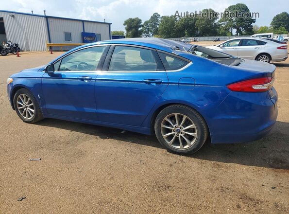 3FA6P0HD4HR353923 2017 FORD FUSION Blue Tył lewy