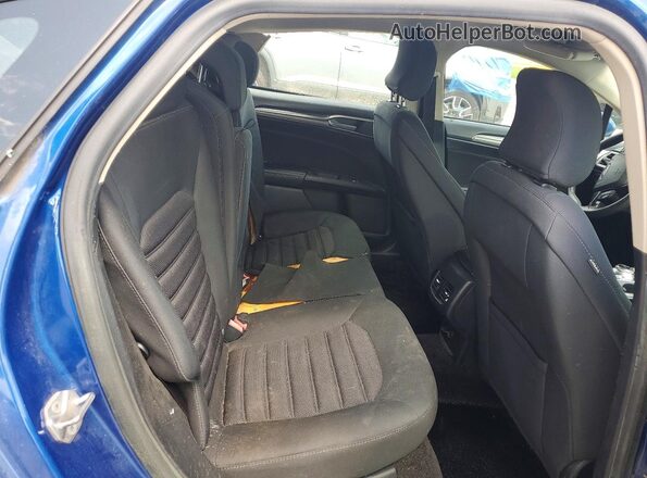 3FA6P0HD4JR130481 2018 FORD FUSION Blue Вид задніх сидінь