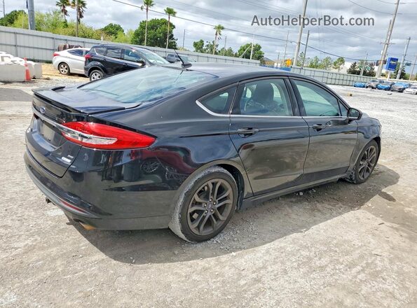 3FA6P0HD4JR201601 2018 FORD FUSION Black Tył prawy