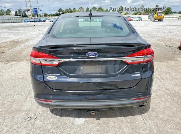 3FA6P0HD4JR201601 2018 FORD FUSION Black Widok z tyłu