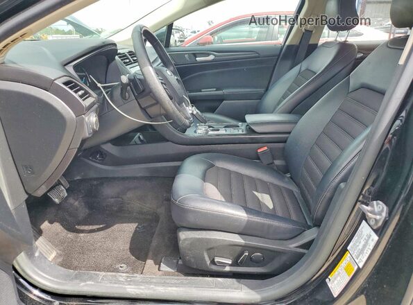 3FA6P0HD4JR201601 2018 FORD FUSION Black Widok wnętrza z przodu