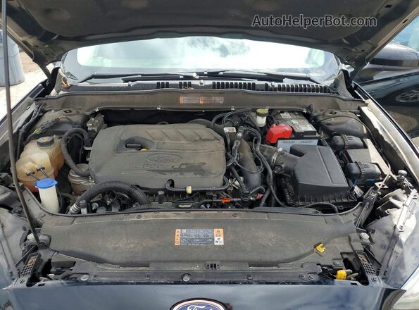 3FA6P0HD4JR201601 2018 FORD FUSION Black Widok wnętrza z tyłu