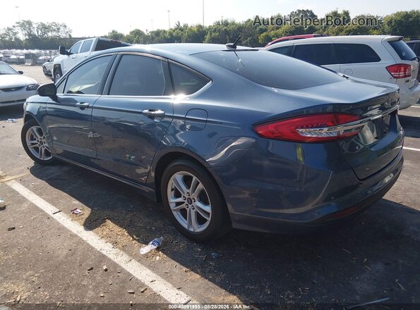 3FA6P0HD4JR224392 2018 FORD FUSION Blue Հետևի ձախ