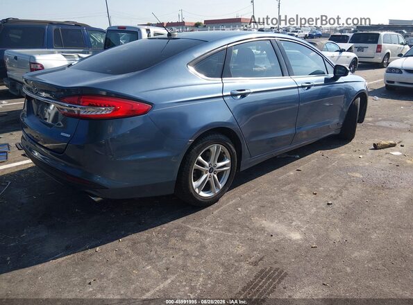 3FA6P0HD4JR224392 2018 FORD FUSION Blue Հետևի աջ