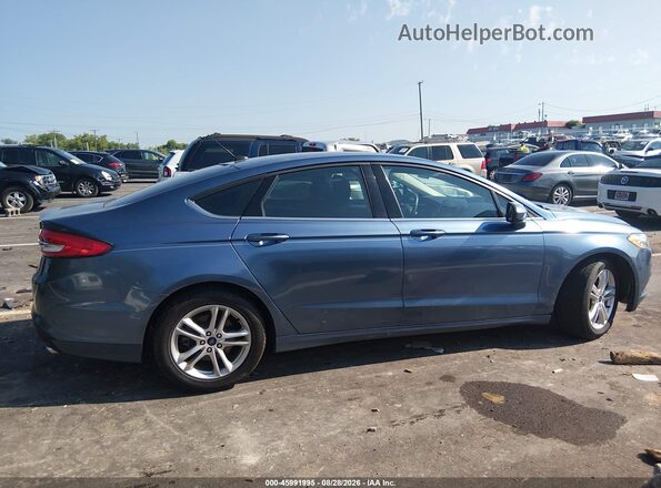 3FA6P0HD4JR224392 2018 FORD FUSION Blue Սալոնի հետևի տեսք