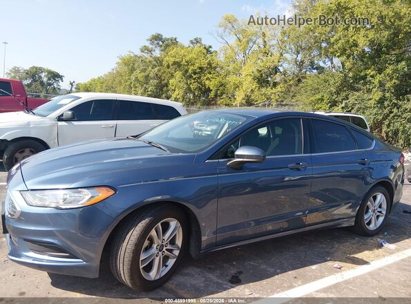 3FA6P0HD4JR224392 2018 FORD FUSION Blue Սալոնի 360 աստիճան տեսք