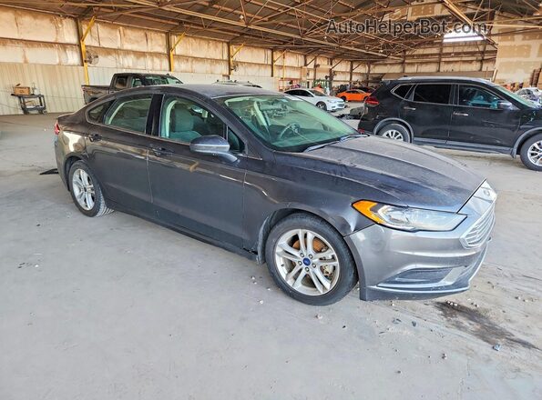 3FA6P0HD4JR251446 2018 FORD FUSION Gray Delantero derecho