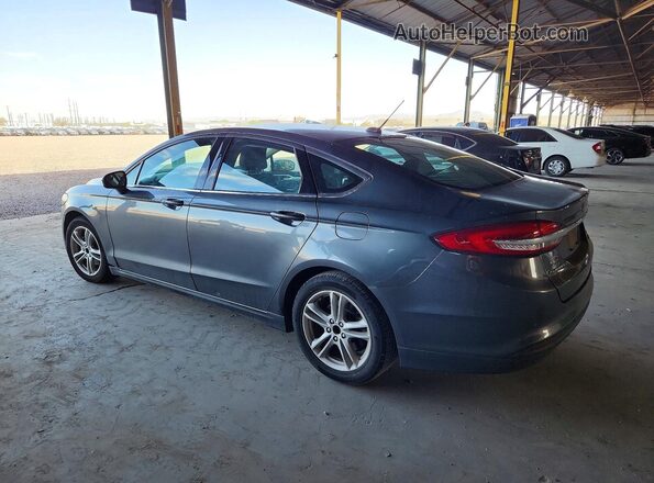 3FA6P0HD4JR251446 2018 FORD FUSION Gray Trasero izquierdo