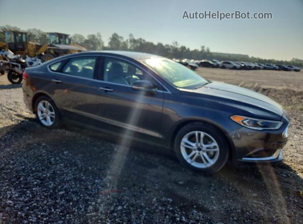 3FA6P0HD4JR258056 2018 FORD FUSION Charcoal Delantero derecho