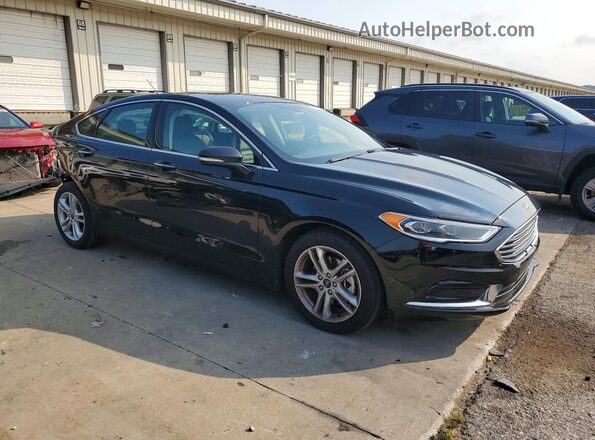 3FA6P0HD4JR259580 2018 FORD FUSION Black Передня права чверть