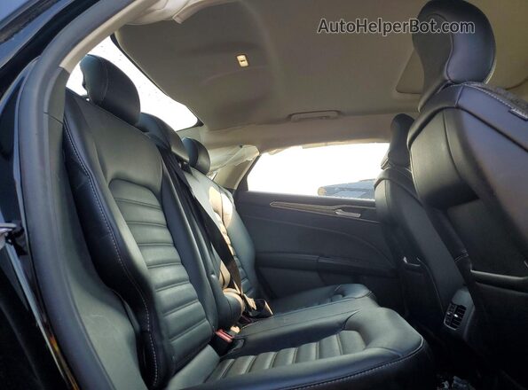3FA6P0HD4JR259580 2018 FORD FUSION Black Вид задніх сидінь