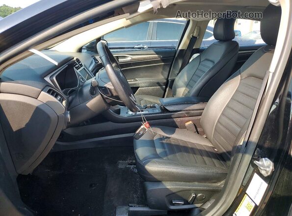 3FA6P0HD4JR259580 2018 FORD FUSION Black Вид салону спереду