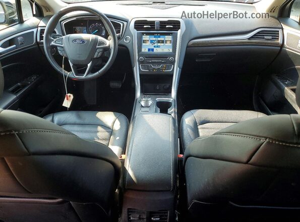 3FA6P0HD4JR259580 2018 FORD FUSION Black Вид панелі приладів