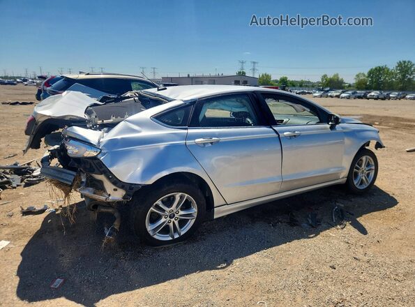 3FA6P0HD4JR265718 2018 FORD FUSION Silver Rear right