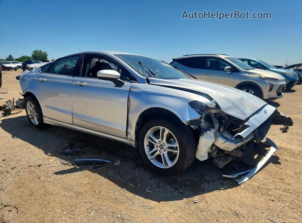3FA6P0HD4JR265718 2018 FORD FUSION Silver Front right