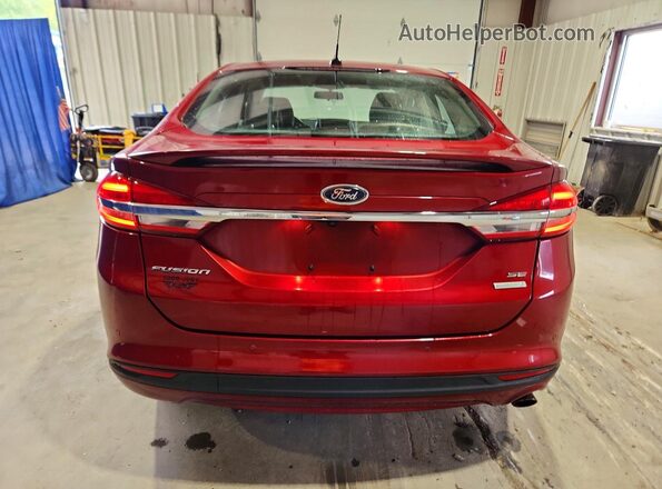 3FA6P0HD4JR266349 2018 FORD FUSION Maroon Հետևի տեսք