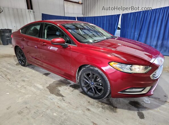 3FA6P0HD4JR266349 2018 FORD FUSION Maroon 