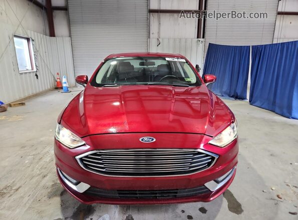 3FA6P0HD4JR266349 2018 FORD FUSION Maroon VIN կոդի պիտակի տեսք