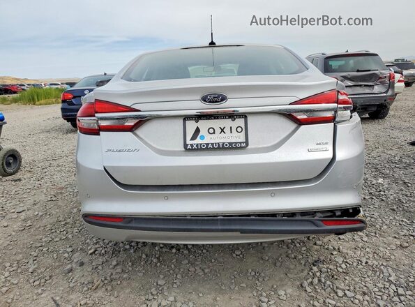 3FA6P0HD4JR281109 2018 FORD FUSION Silver Rear view
