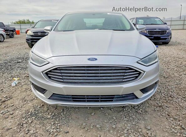 3FA6P0HD4JR281109 2018 FORD FUSION Silver Front view