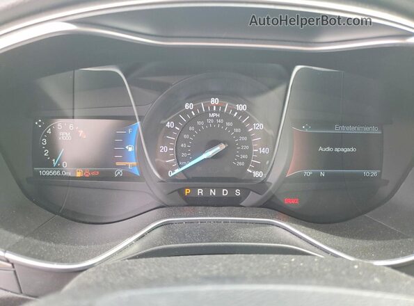 3FA6P0HD4JR281109 2018 FORD FUSION Silver Instrument cluster view